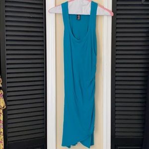 Cotton clingy mini dress